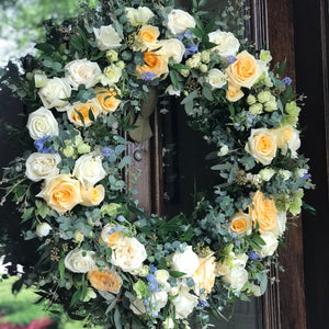 welcome baby wreath